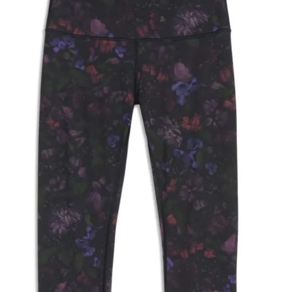 LULULEMON Leggings Dark Floral Wunder Pattern Size Small - Picture 5 of 5